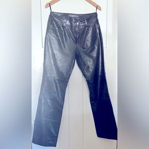 Gap Boot-Cut Leather Pants